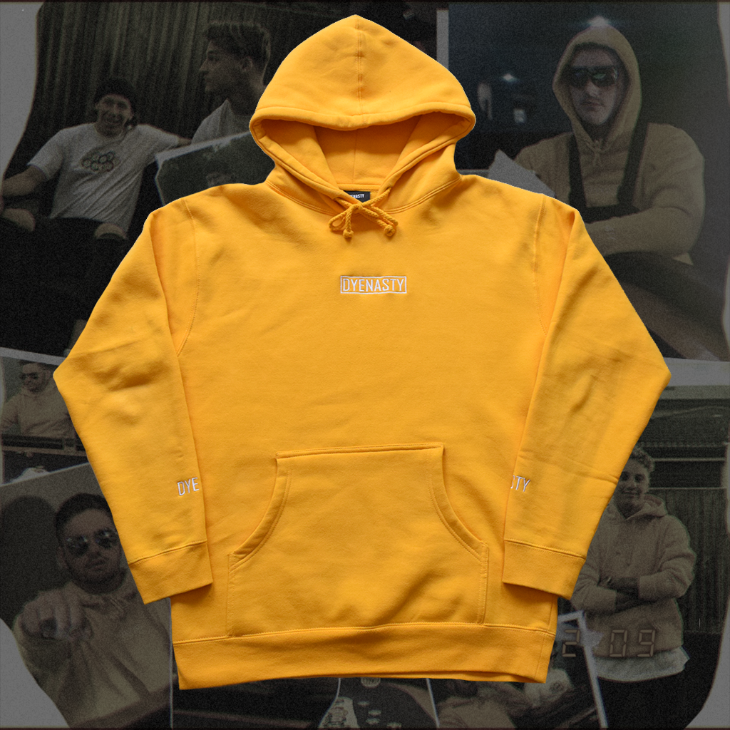 DYENASTY 'EMBROIDERY HOODIE' (GOLD)