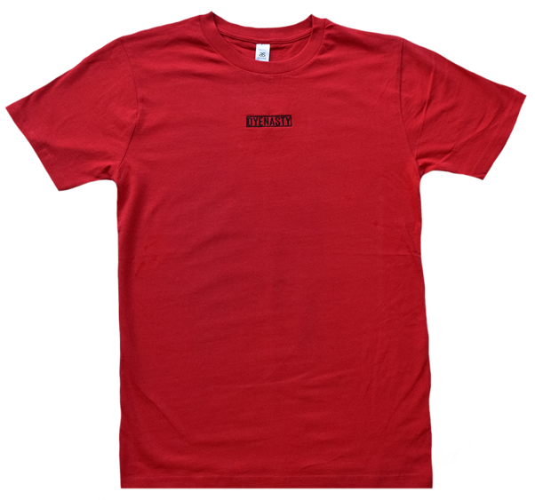 'DYENASTY' RED EMBROIDERY TEE
